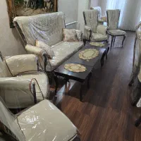 مبل کلاسیک در حد نو 7نفره و نهار خوری 8 نفره فروشی|مبلمان خانگی و میز عسلی|تهران, شهران شمالی|دیوار
