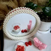 کیف وآینه مرواریدی