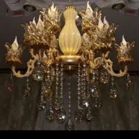 دو عدد لوستر ۱۰شعله نو برنجی قیمت برای هردو