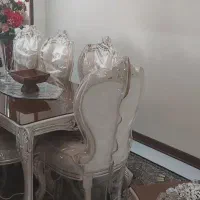 مبل استیل ۷ نفره و میز نهار خوری ۸ نفره|مبلمان خانگی و میز عسلی|تهران, شاهین|دیوار