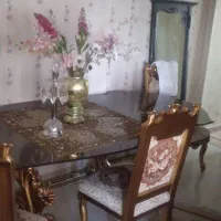میز ناهار خوری شیشه دودی ۸ نفره فقط ۸ میلیون