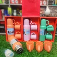 فلاکس ۳ لیوان فلاسک استیل sus304