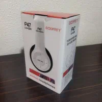 هدفون رنگ سفید و مشکی بلوتوثی