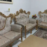 مبل سلطنتی بامیزوعسلی|مبلمان خانگی و میز عسلی|الیگودرز, |دیوار