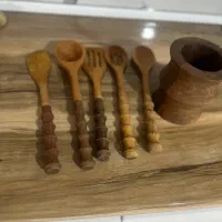 ست کفگیر ملاقه چوبی