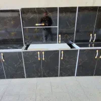 کابینت سرامیکی مشکی براق