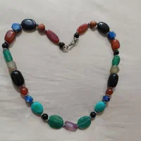 گردنبند زنانه با سنگ طبیعی