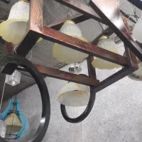 لوستر چوبی|لوستر و چراغ آویز|اصفهان, زیار|دیوار