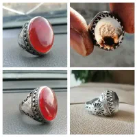 تعدادی انگشتر نقره و تسبیح