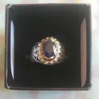 انگشتر یاقوت کبود معدنی