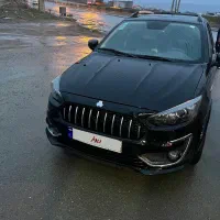 اطلس مشکی ساندروف دار