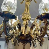 لوستر برنزی|لوستر و چراغ آویز|تهران, قاسم‌آباد|دیوار