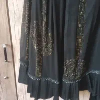 ۶ میلیون لباس جرج مشکی نگین دار آستر  دوزی