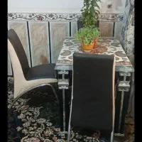 میز غذا خوری ۴نفره صندلی چرب