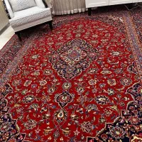 ۲تخته مثل هم فرش دستباف لاکی ۱۲متری بسیار تمیز