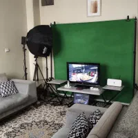 پرده سبز با تجهیزات کامل