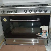 گاز  استیل فردار پنج شعله تمیز و در حدنو