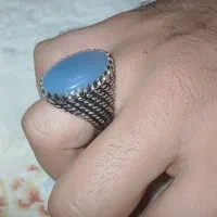 انگشتر عقیق ابی