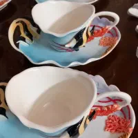 سرویس چایی خوری ماهی برجسته چینی نو با کارتن|ظروف سرو و پذیرایی|تهران, سهروردی|دیوار