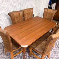میز ناهارخوری ۶ نفره چوبی بسیار شیک