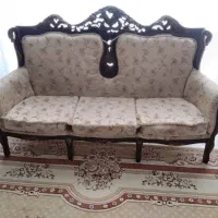 مبل ۹نفره بامیزچوبی منبت کاری|مبلمان خانگی و میز عسلی|یزد, |دیوار