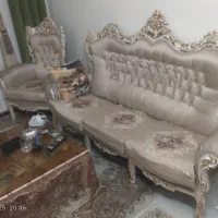 مبلمان استیل هشت نفره با میزغذاخوری هشت نفره