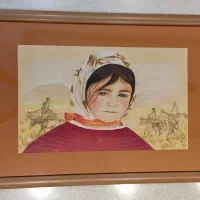 نقاشی مداد رنگ اتاق کودک|تابلو، نقاشی، عکس|شیراز, آبیاری|دیوار