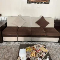 یک دست مبل ال کاملا تمیز و سالم در حد نو