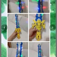 شمشیر موزیکالی چراغدارسایزبزرگ نو