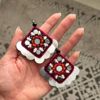 گوشواره های دستساز هنری