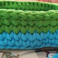 سبد تریکو بافته شده از تریکو درجه یک|صنایع دستی و سایر لوازم تزئینی|سلماس, |دیوار