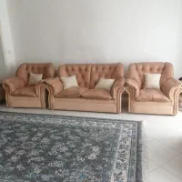 مبل چرم چستر 7 نفره سالم