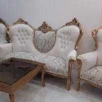 دو دست مبلمان استیل ۹نفره کاملا نو مناسب جهیزیه|مبلمان خانگی و میز عسلی|مشهد, احمدآباد|دیوار