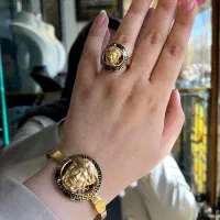 دستبند سایز یک 19.710 گرم انگشتر7.410 گرم