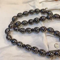 تسبیح نقره کوب سندلوس|کلکسیون اشیاء عتیقه|مشهد, پورسینا|دیوار