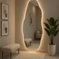 آینه بک لایت دفرمه