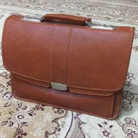 کیف اداری رمز دار  عسلی کاملا نو