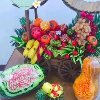 حکاکی هندوانه و میوه آرایی