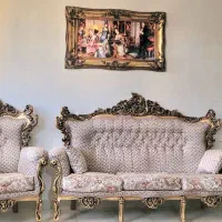 موبل سلطنتی ۷نفره|مبلمان خانگی و میز عسلی|زنجان, |دیوار