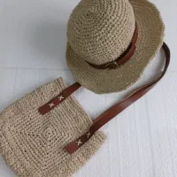 ست کیف و کلاه و صندل رافیا|کیف، کفش، کمربند|شیراز, شهرک فرهنگیان|دیوار