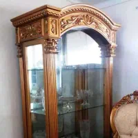 بوفه سلطنتی بسیار نو - آینه دار و چوب راش اعلا