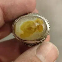 انگشتر نقره دست ساز باباقوری سنگ مصور|بدلیجات|تهران, نیروی هوایی (پیروزی)|دیوار