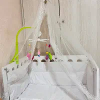 تخت و‌گهواره کودک کاملا نو و تمیز|تخت و صندلی بچه|بهبهان, |دیوار