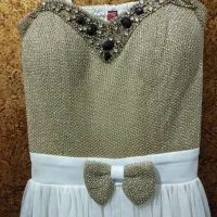 لباس مجلسی با یقه سنگ دوزی شده|لباس|اسلام‌شهر, شهرک قائمیه|دیوار