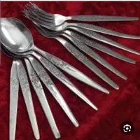 قاشق و چنگال ضخیم قدیمی