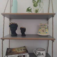 کتابخانه چوبی|کتابخانه، شلف، قفسههای دیواری|نجفآباد, گلدشت|دیوار