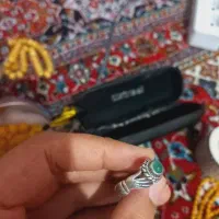 انگشتر نقره کهنه و تسبیح کلکسیونی|جواهرات|کرمانشاه, |دیوار