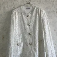 کت سفید مزون دوز مناسب عقد و عروسی