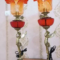 شمعدان یا آباژور برنزی فرشته (توضیحات بخونید)