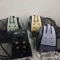کوله حمل حیوانات پارکدار چرمی